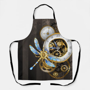 Delantal Diales Steampunk con libélula