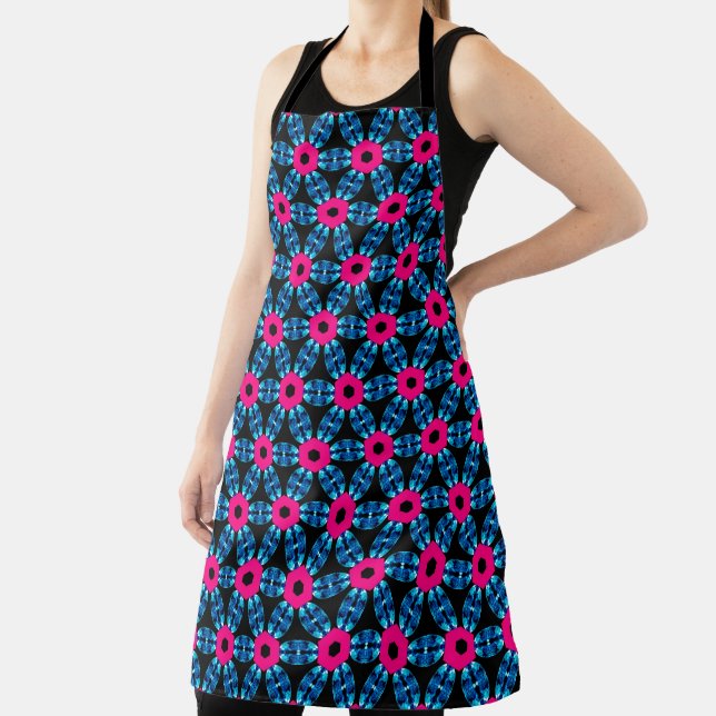 Delantal Diamantes azules y Apron rosado (in situ)