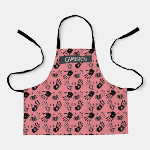 Delantal Dibujar el icono de impresión en todo el espacio