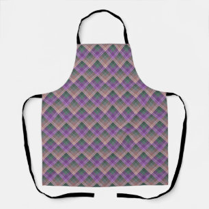 Delantal Dibujo a cuadros con colorido zig zag