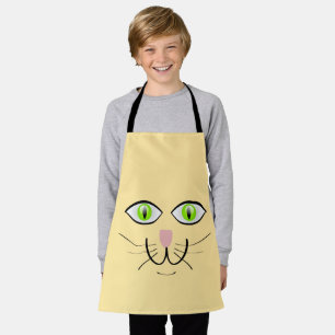 Delantal Dibujo Animado Cara Divertida Gato-29034