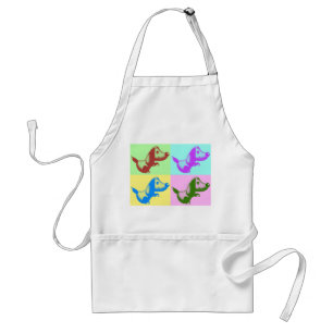 Delantal Dibujo de arte pop Dog Apron
