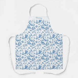 Delantal Dibujo de comida moderno personalizado - Apron de 