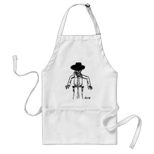 Delantal Dibujo de Cowboy Apron