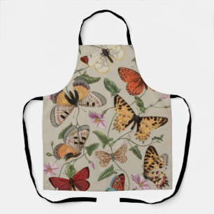 Delantal Dibujo de la Colección de Mariposas y Polillas de