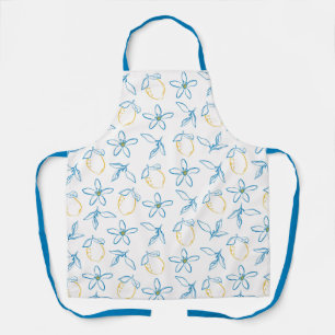 Delantal Dibujo de la mano del patrón de cítricos - Apron