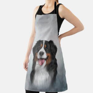 Delantal Dibujo de Perro de montaña Bernés