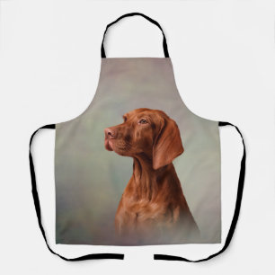 Delantal Dibujo divertido de Vizsla Puntero