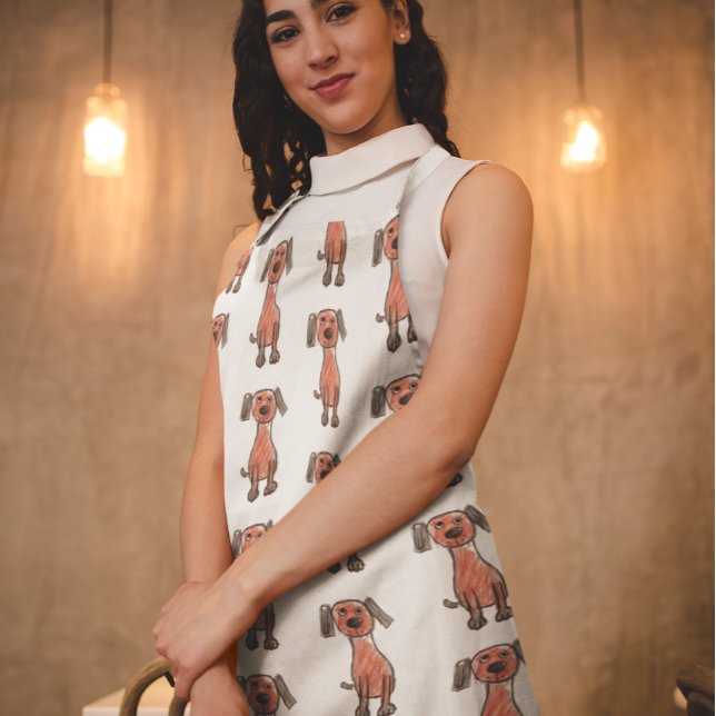 Delantal Dibujo infantil personalizado del arte de un niño (Subido por el creador)