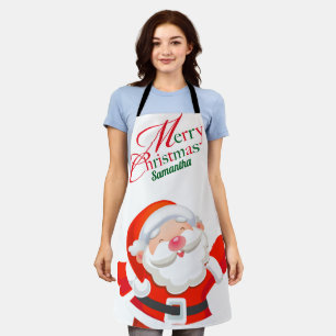 Delantal Dibujos animados de Papá Noel modernos y lindos Fe