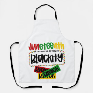 Delantal Diecinueve Blackity Black Black Funny