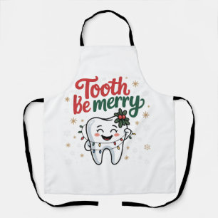 Delantal Diente Ser Alegre Divertido Dental Dentista Navida