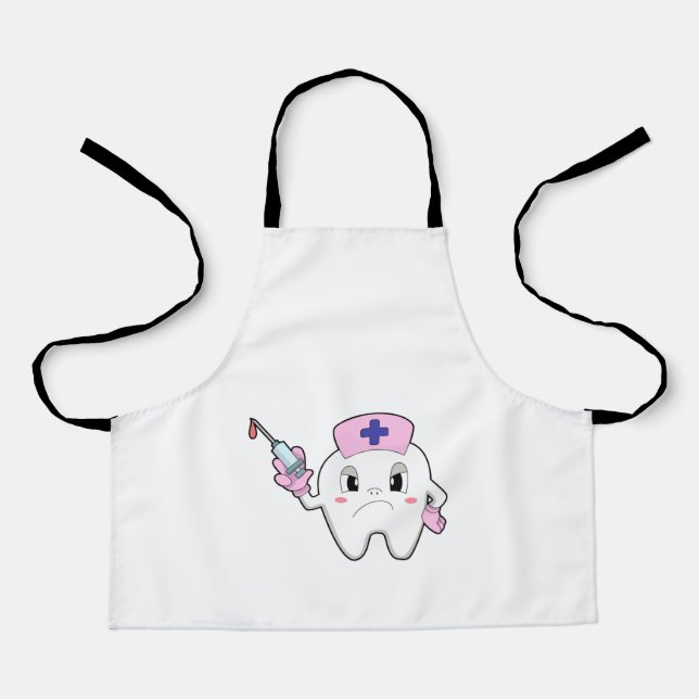Delantal Dientes como enfermera con jeringas.PNG (Anverso)