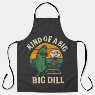 Delantal Dill Club Social de Pickleball Divertido Big Dill