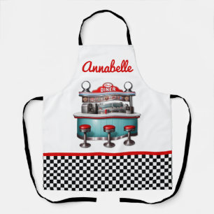 Delantal Diner de los 50 personaliza a Apron