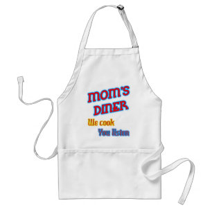 Delantal Diner de mamá te cocinamos y escuchas a Neon graci
