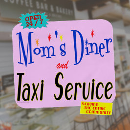 Delantal Diner y servicio de taxi para mamás: Apron