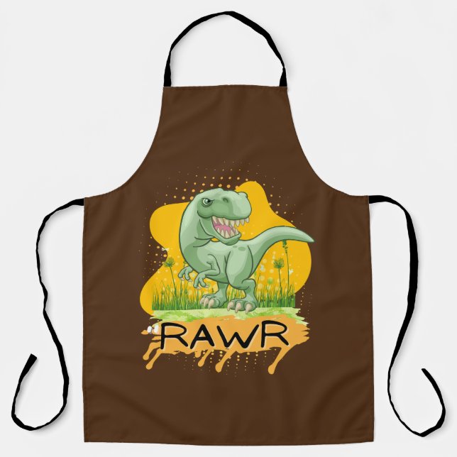 Delantal dinosaurio (Anverso)