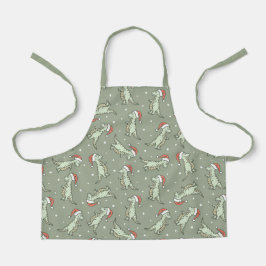 Delantal Dinosaurio Navidad Niño Santa Claus Dino T-Rex Sag