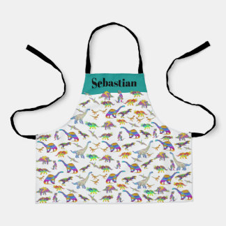 Delantal Dinosaurio Personalizado para Niños