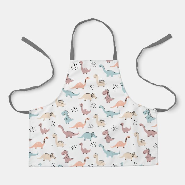 Delantal Dinosaurios Cute (Anverso)