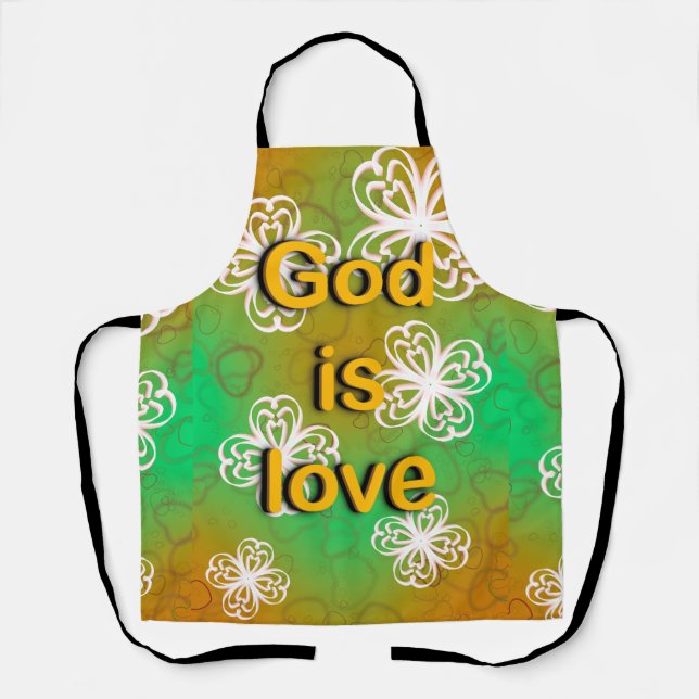 Delantal Dios es amor (Anverso)