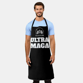 Delantal Dios negro Familia País Libertad ULTRA MAGA