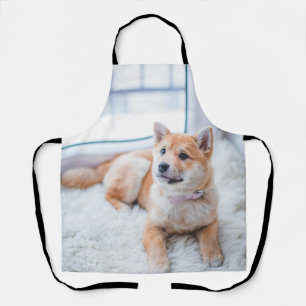 Delantal Diseñar tu propia foto de perro con pipa