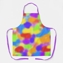 Delantal Diseño abstracto del arcoiris de bonito -