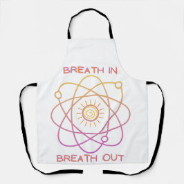 Delantal Diseño Apron, "Breath In Breath Out"