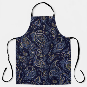 Delantal Diseño Art Nouveau de Denim Floral