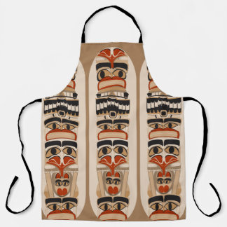 Delantal Diseño artístico de Totem Pole Guay