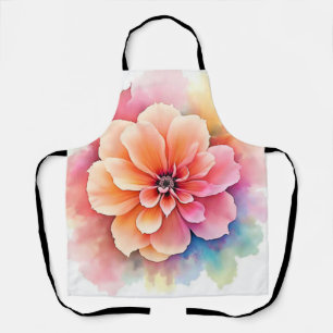Delantal Diseño artístico floral revelado