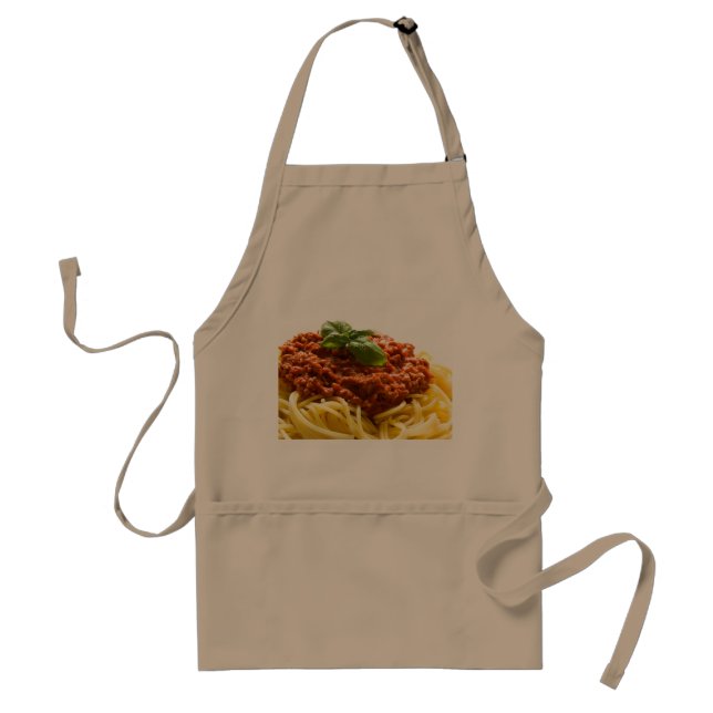 Delantal Diseño boloñés de los "espaguetis" que cocina el (Frente)