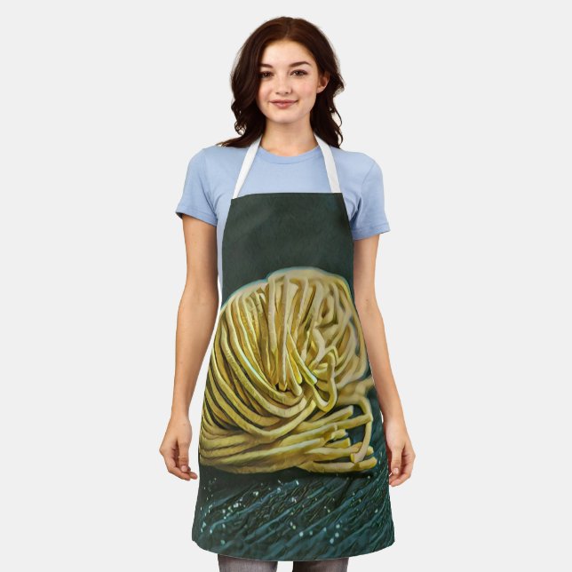 Delantal Diseño de amante de los fideos (Gastado)