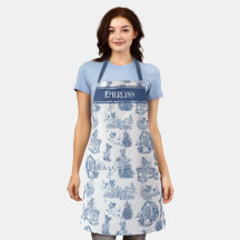 Diseño de amante de perro de Toile Francés Azul