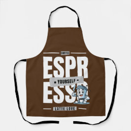 Delantal Diseño de apron para café divertido para los baris