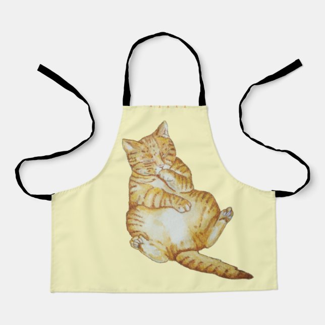 Delantal diseño de arte de ginger gatitos adorables (Anverso)