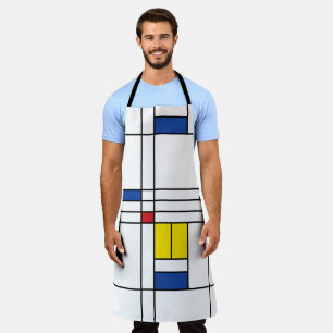 Delantal Diseño de Arte Moderno Minimalista De Stijl Mondri