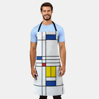 Delantal Diseño de Arte Moderno Minimalista De Stijl Mondri