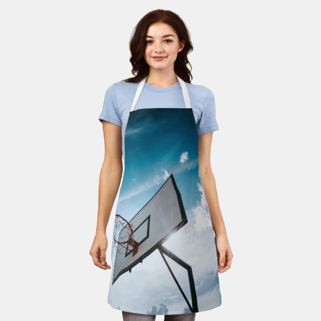 Delantal Diseño de baloncesto de bonito (Gastado)
