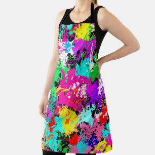 Delantal Diseño de bandeja de pintura