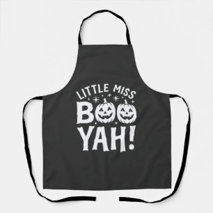 Delantal Diseño de calabaza de Halloween Little Miss Booyah