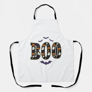 Delantal Diseño de calabaza fantasma Boo de Halloween lindo