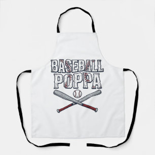 Delantal Diseño de camiseta con grabado vintage de Baseball