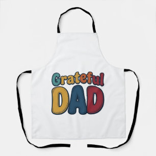 Delantal Diseño de camiseta con letras burbuja retro de Pap