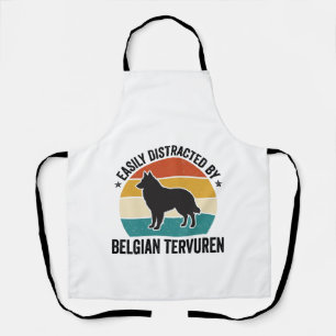 Delantal Diseño de camiseta de amante de perros vintage de 
