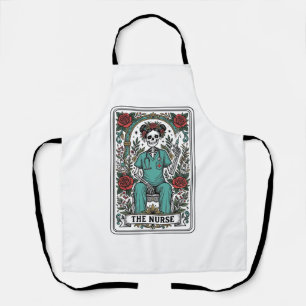 Delantal Diseño de camiseta de carta de tarot de enfermera