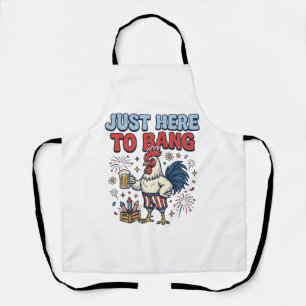 Delantal Diseño de camiseta de cerveza y fuegos artificiale