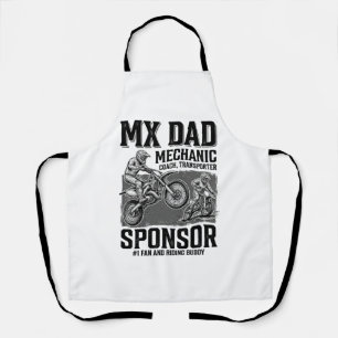 Delantal Diseño de camiseta de compañero de motocross Vinta